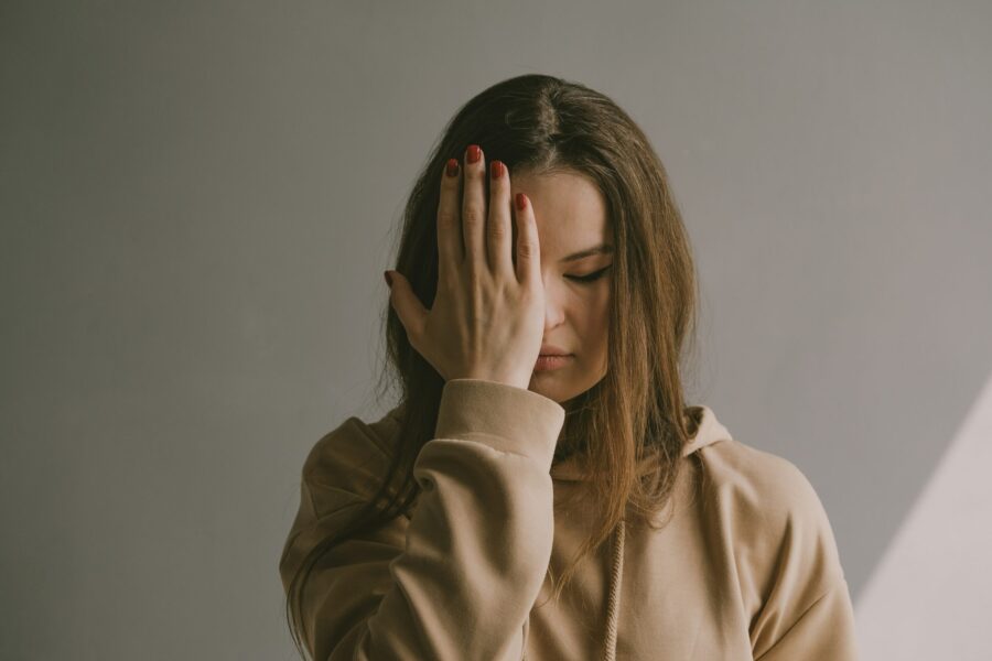 Woman looking confused