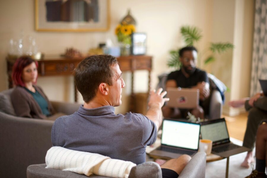Employees working from home