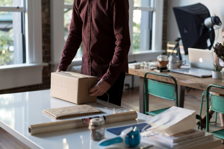 Man holding a box